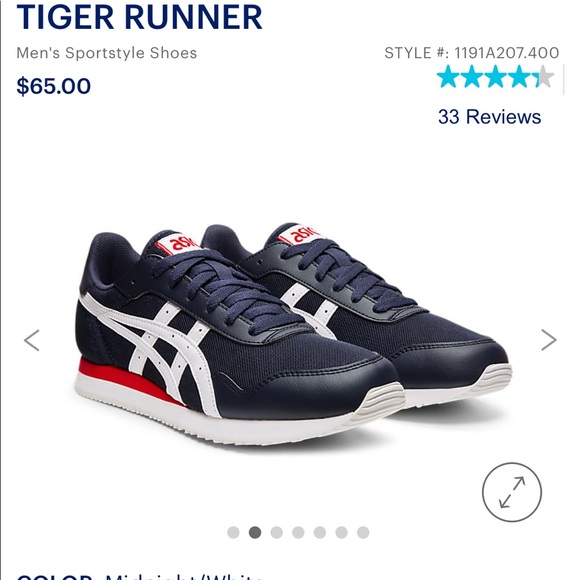 asics tiger runner trainers mens